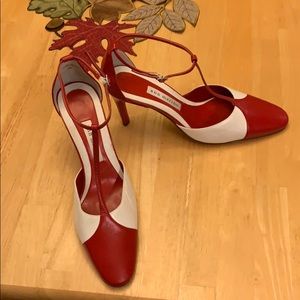 Vintage Red and Cream heels